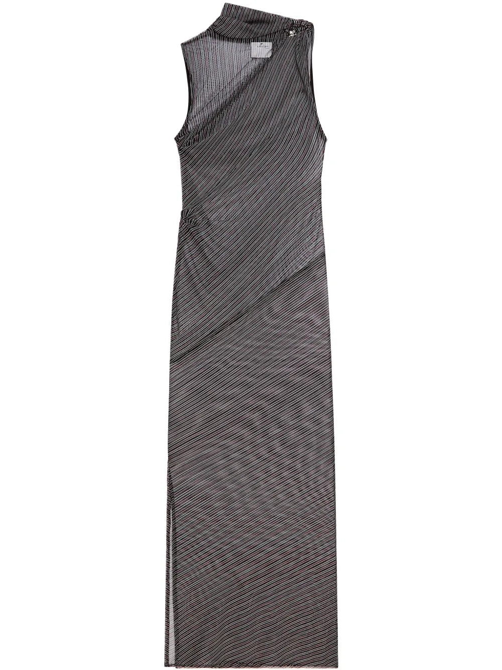 Draped Mesh Dress