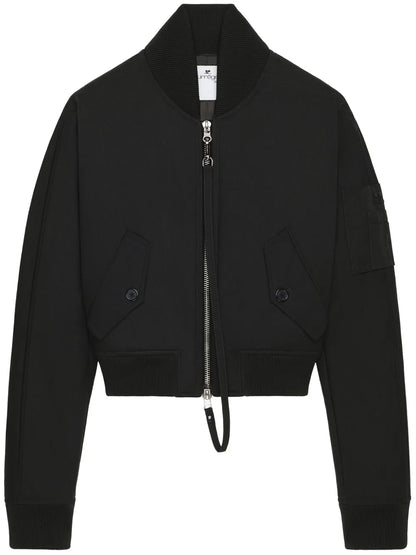 Cropped Bomber Jacket