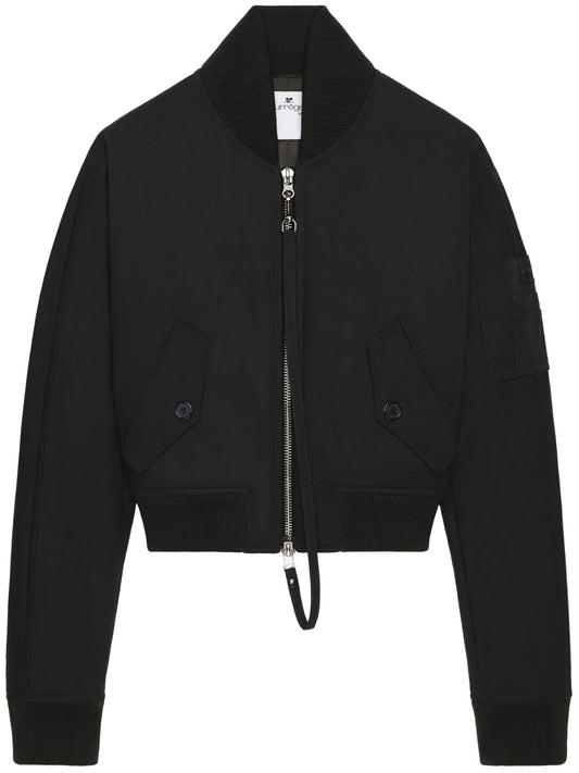 Cropped Bomber Jacket