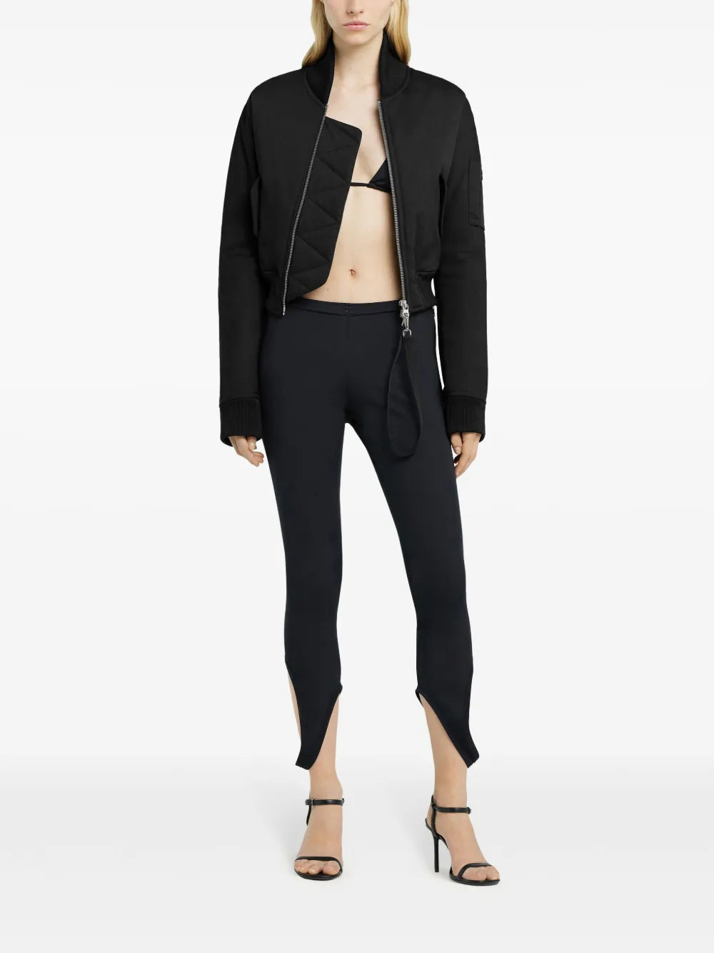 Cropped Bomber Jacket