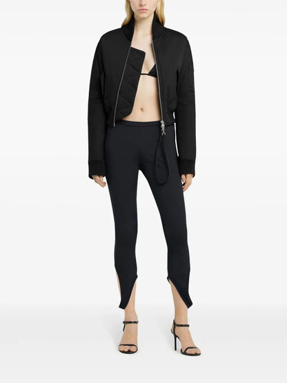 Cropped Bomber Jacket