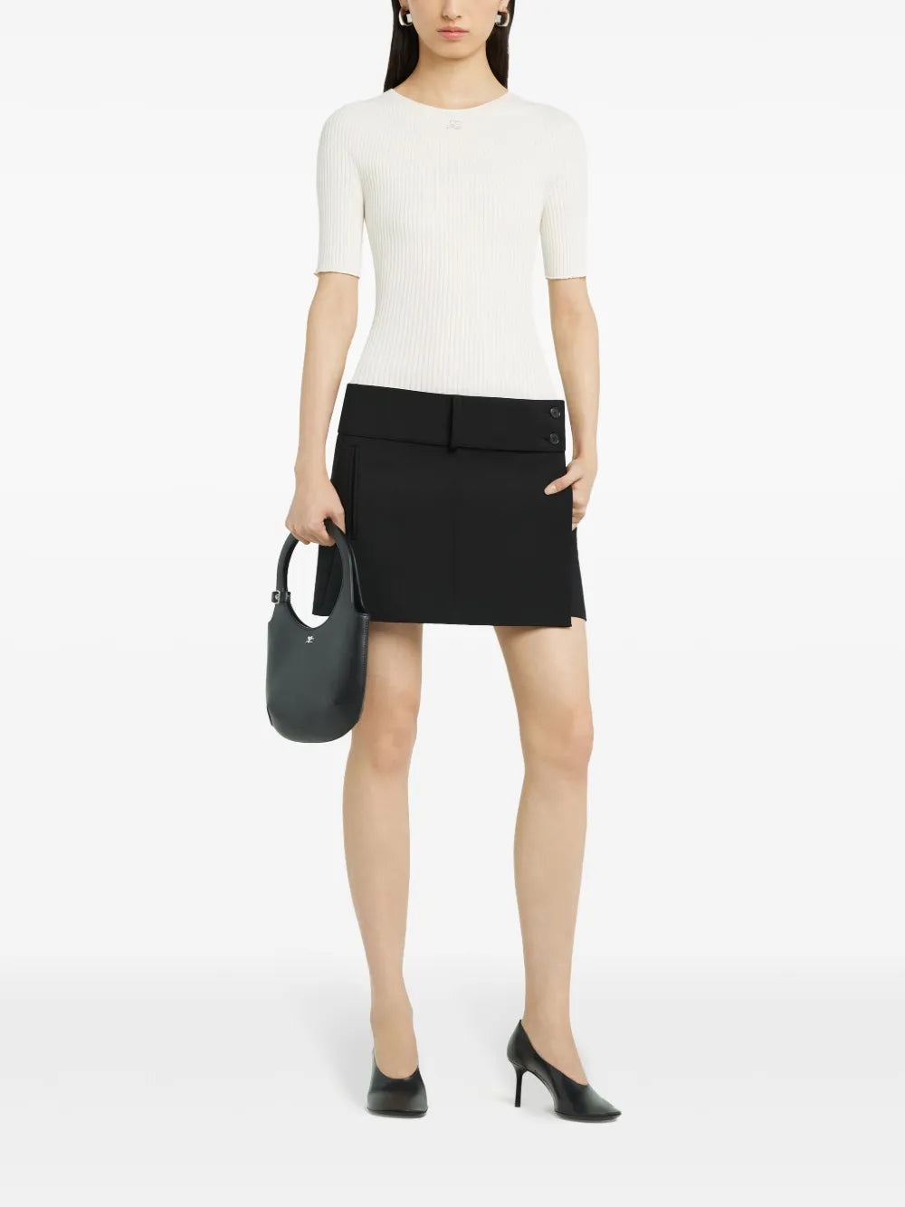 Ribbed-Knit Top
