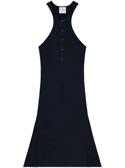 Cotton Rib Knit Dress