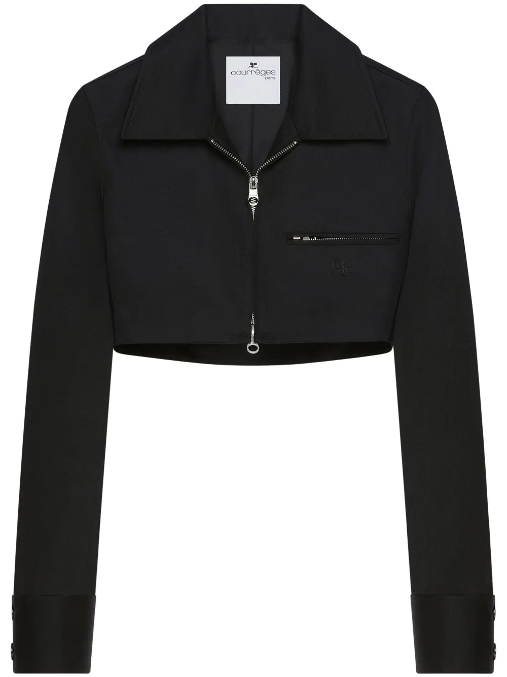 Logo-Embellished Cropped Jacket