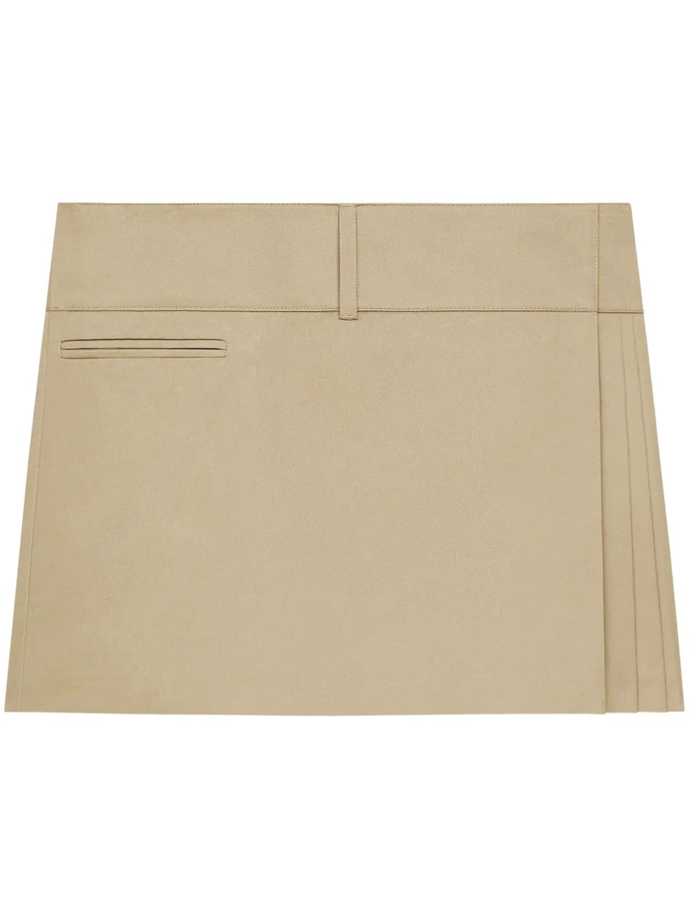 Belted Pleated Mini Skirt