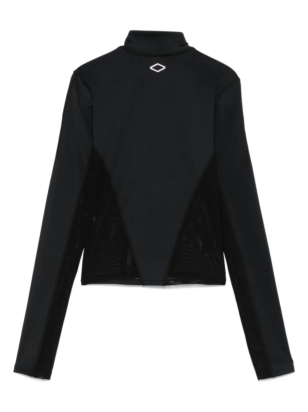 Mesh-Detail Jersey Top