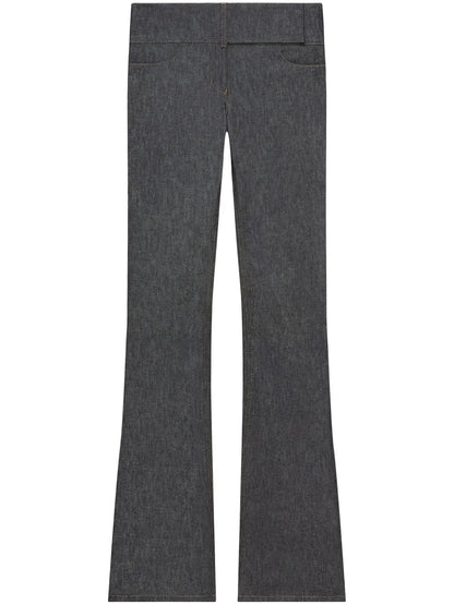 Belted Bootcut Jeans