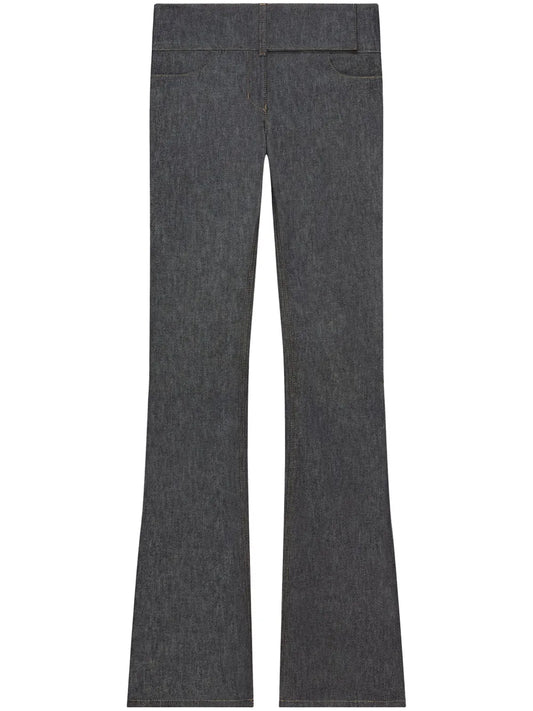 Belted Bootcut Jeans