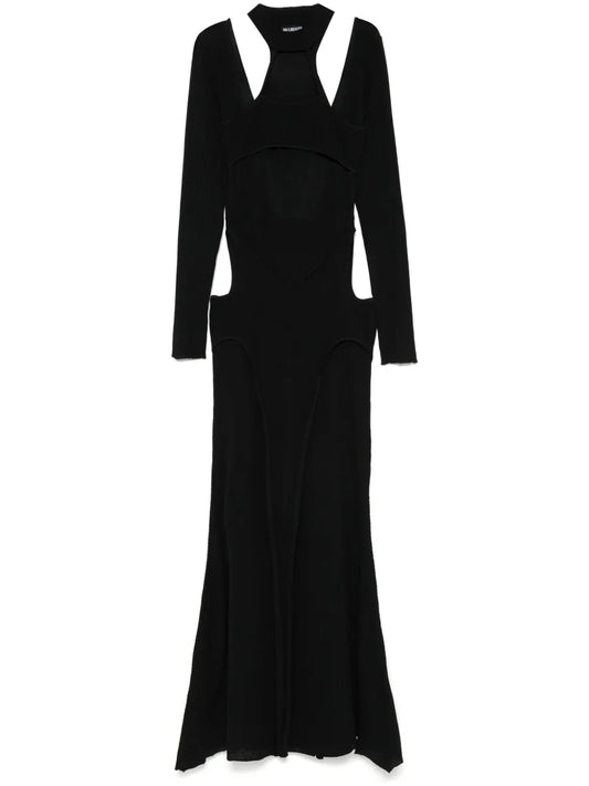Fine-Ribbed Dress