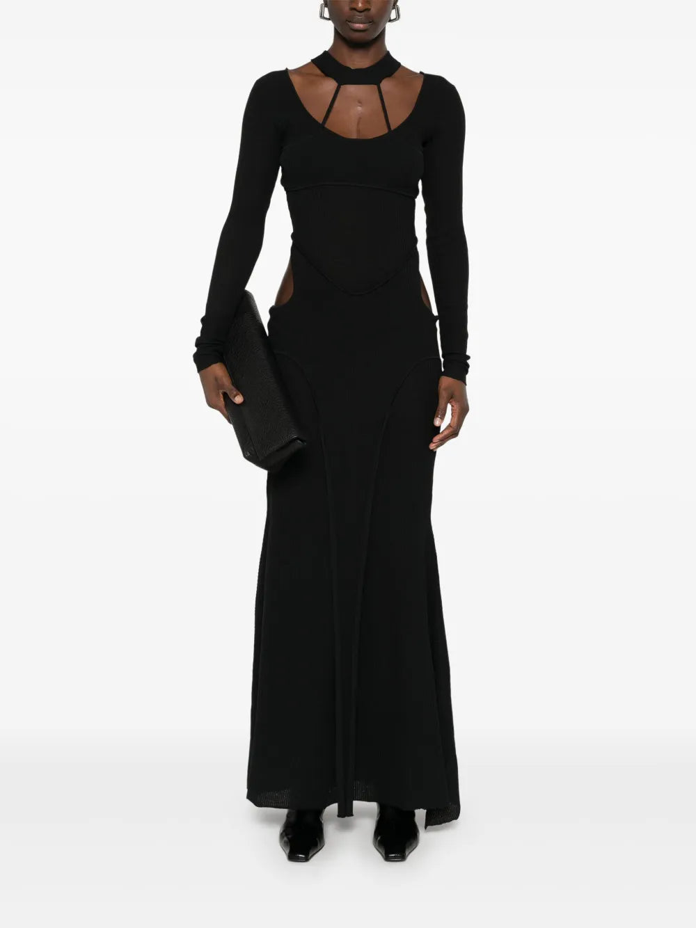 Fine-Ribbed Dress