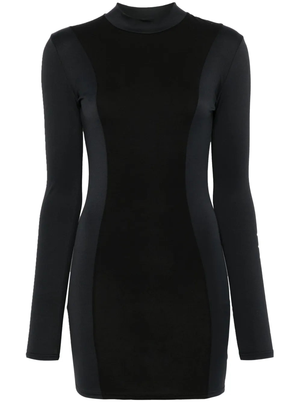 Printed Long-Sleeve Mini Dress
