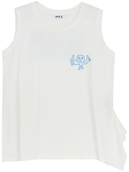 Slogan-Print Tank Top