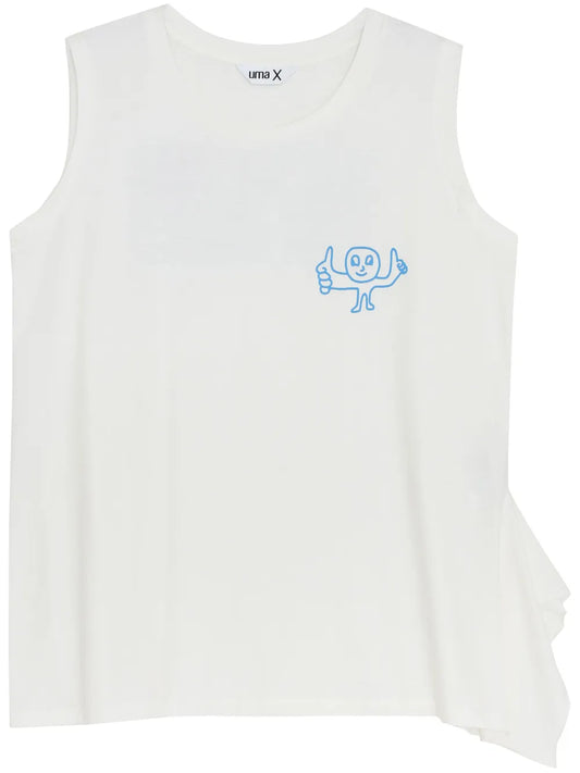 Slogan-Print Tank Top