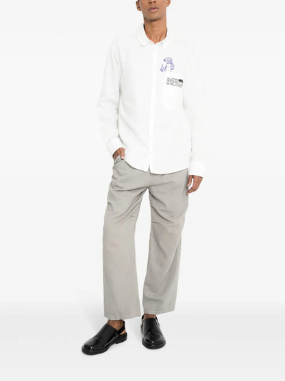 Slogan-Print Shirt