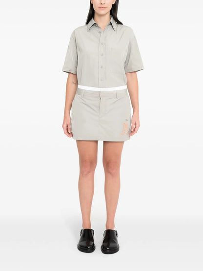 Illustration-Style Print Shorts