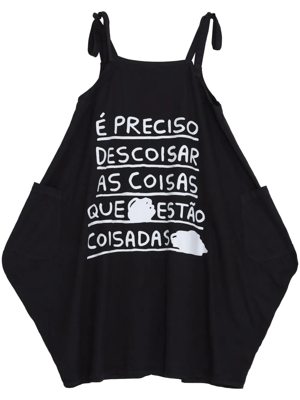 Slogan-Print Dress