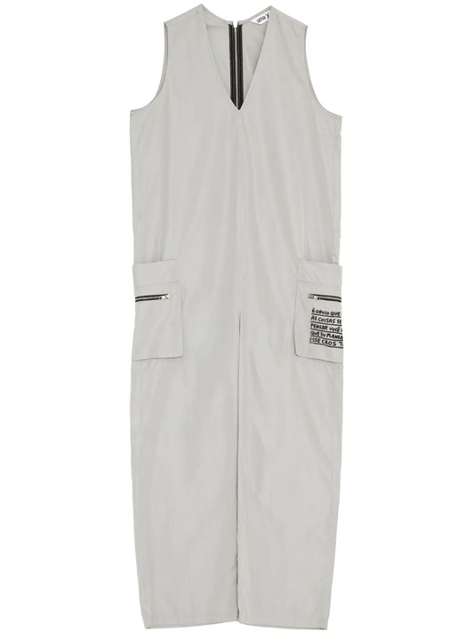 Slogan-Detail Jumpsuit