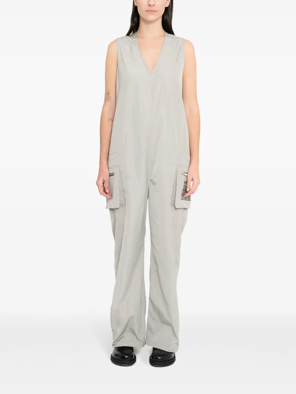 Slogan-Detail Jumpsuit