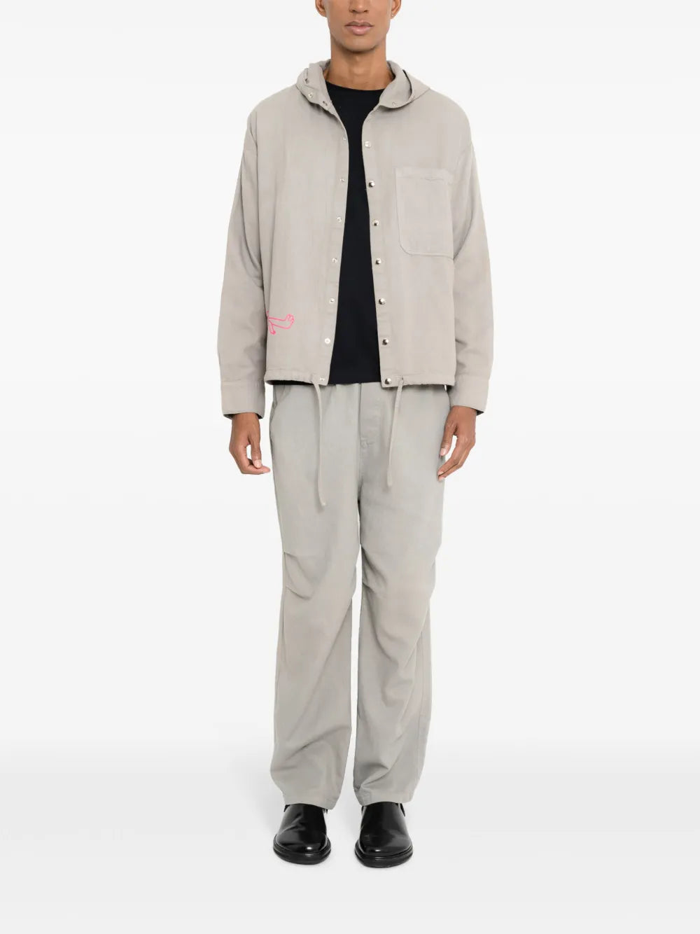 Drawstring Hooded Jacket