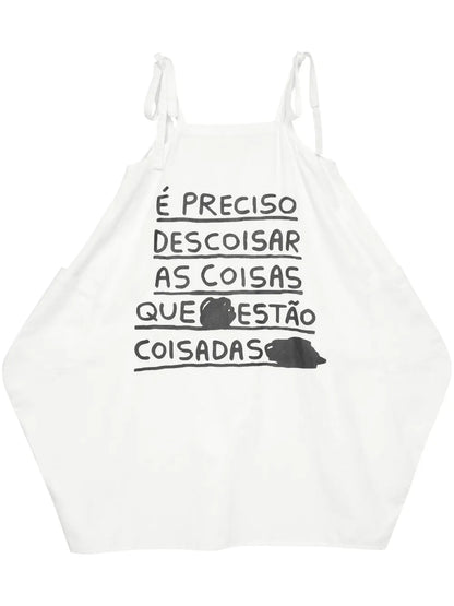 Slogan-Print Dress