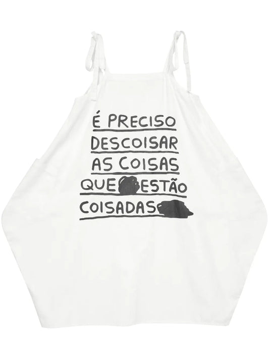 Slogan-Print Dress