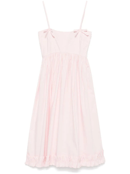 Poplin Strap Midi Dress