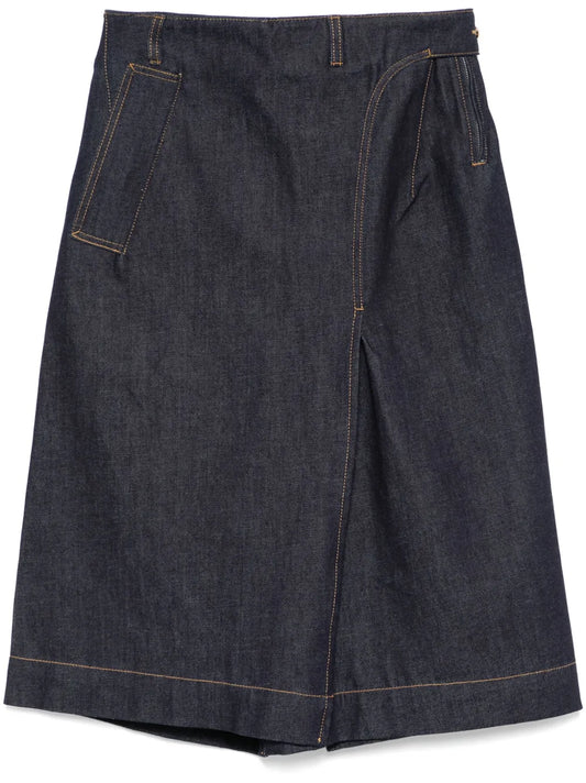 Denim Midi Skirt