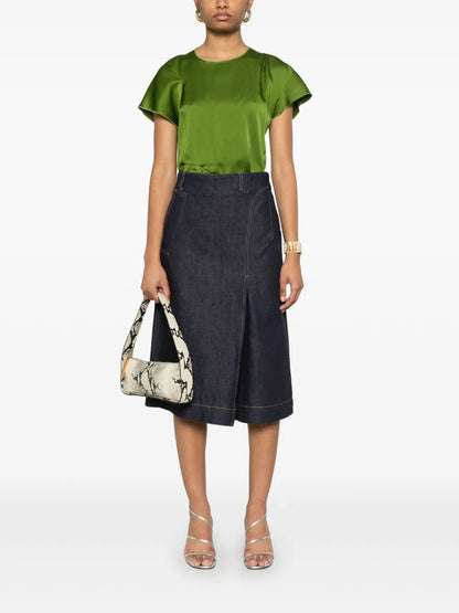 Denim Midi Skirt