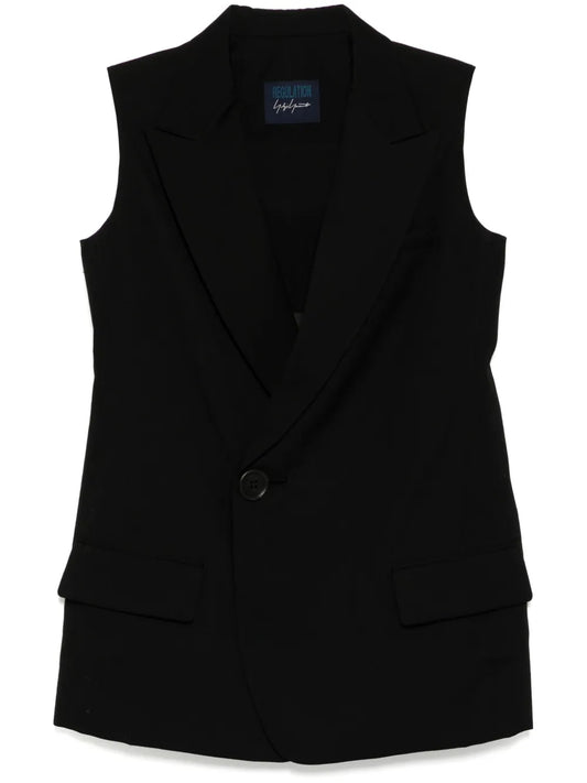 Wide Notch Lapels Gilet