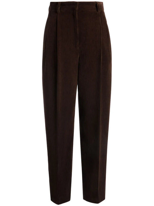 Pleated Corduroy Trousers
