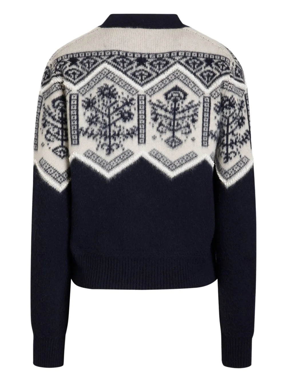 Floral-Jacquard Cardigan