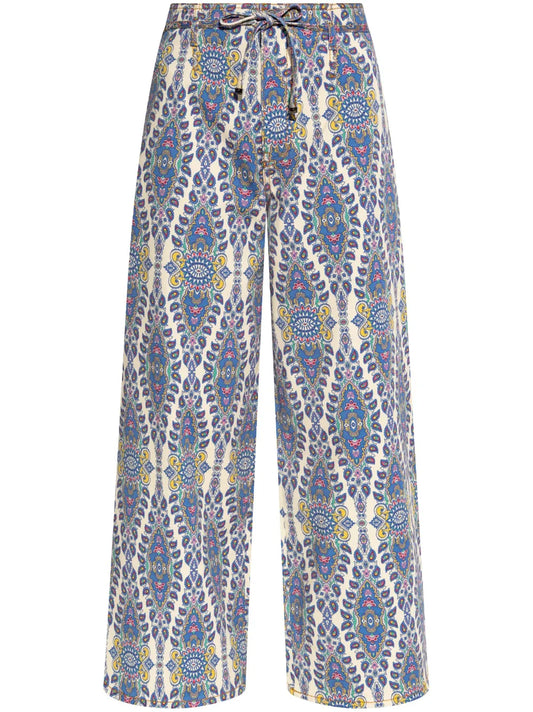 Paisley-Print Trousers