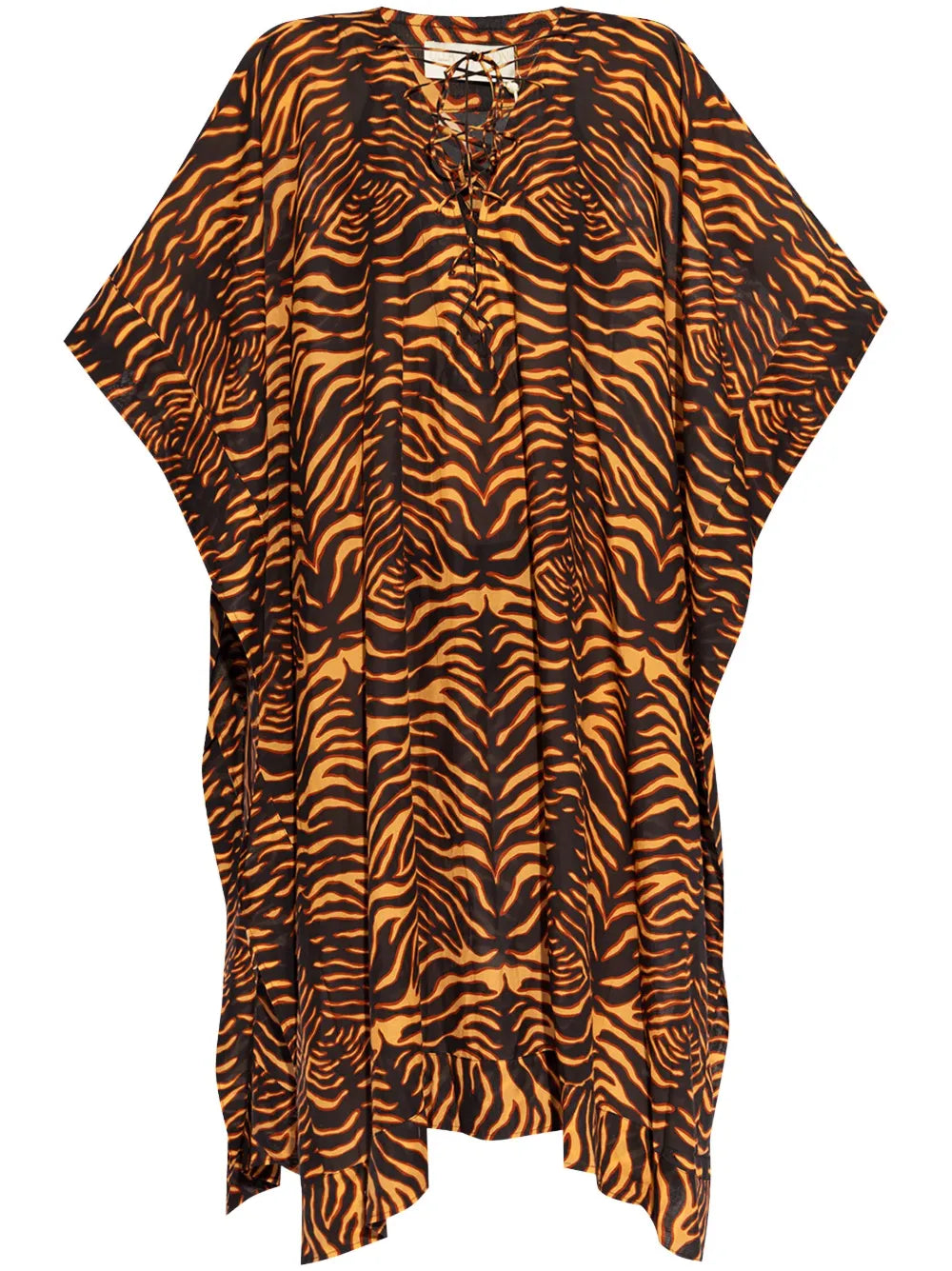Tiger-Print Cotton-Blend Dress