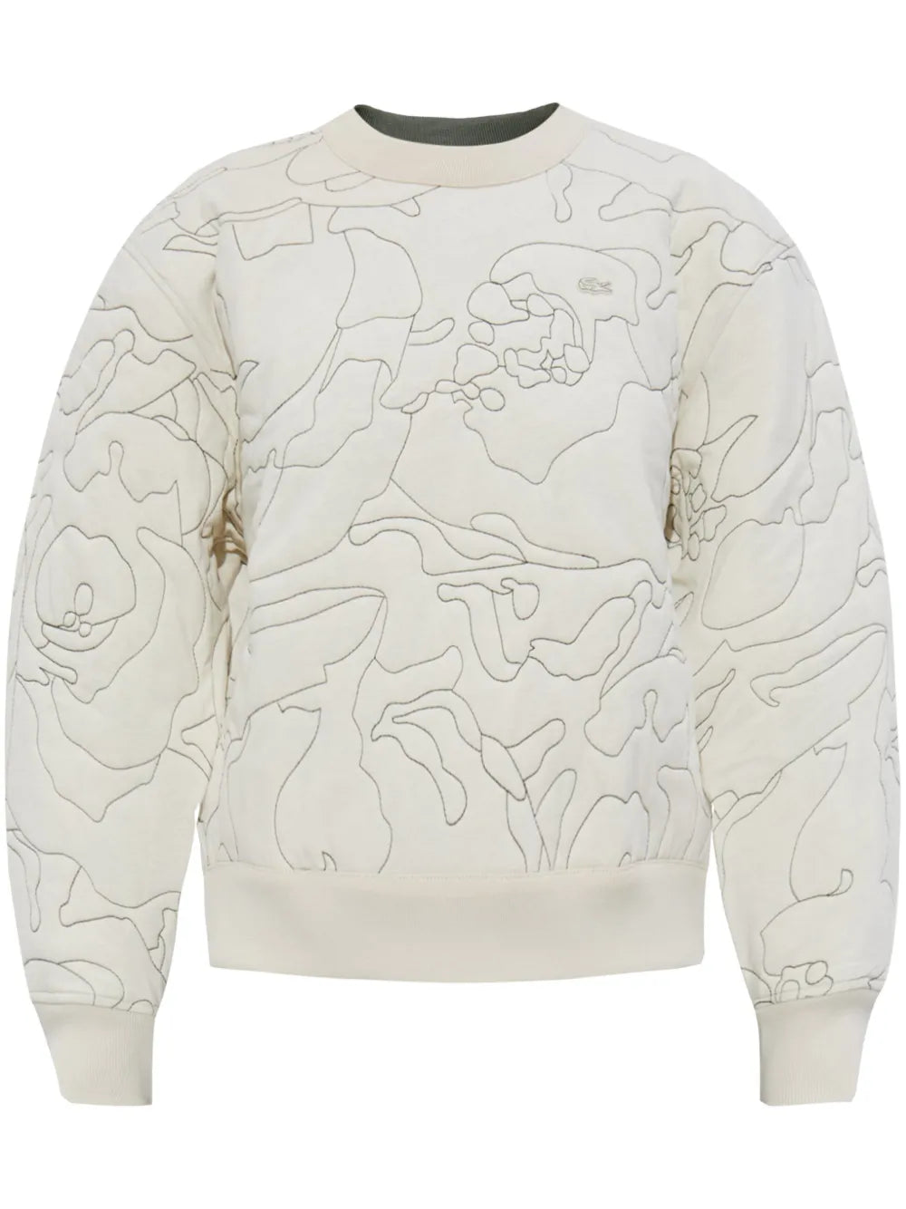 Decorative-Stitching Sweatshirt