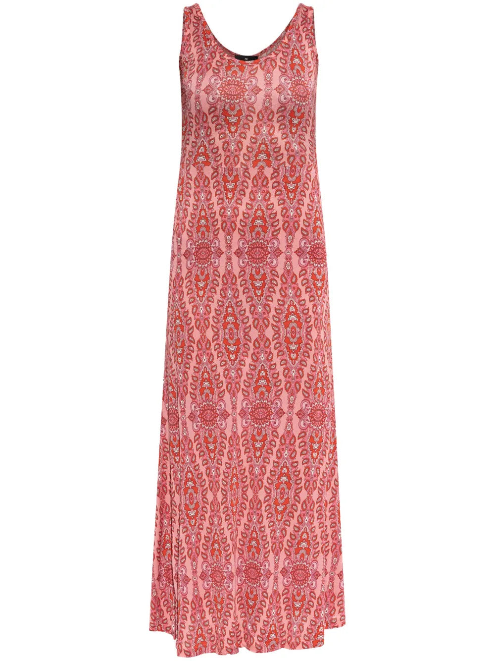 Paisley-Print Long Dress
