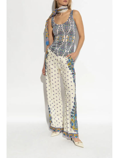 Paisley-Print Trousers