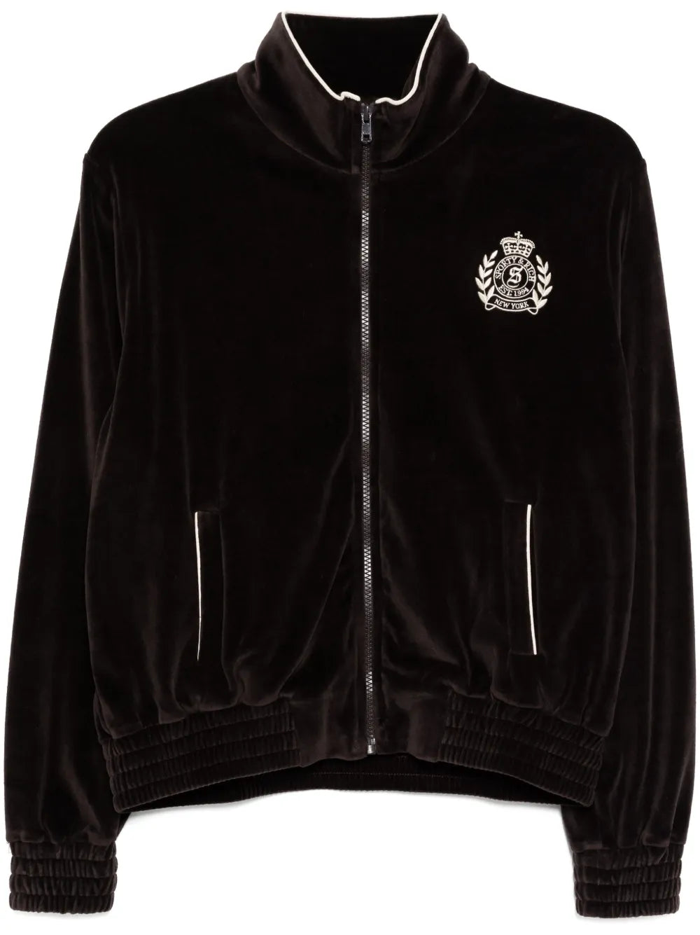 Ny Crest Velour Track Jacket