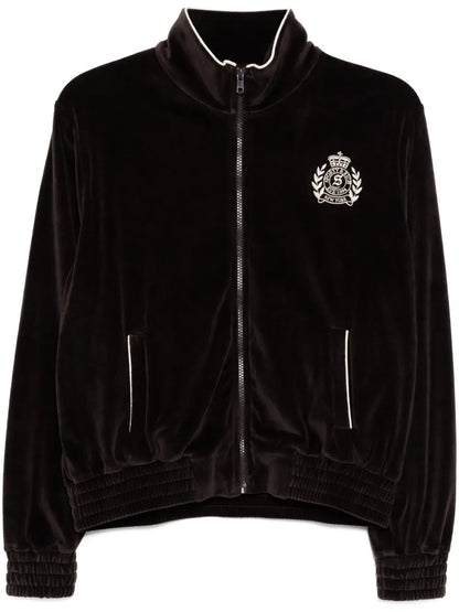 Ny Crest Velour Track Jacket