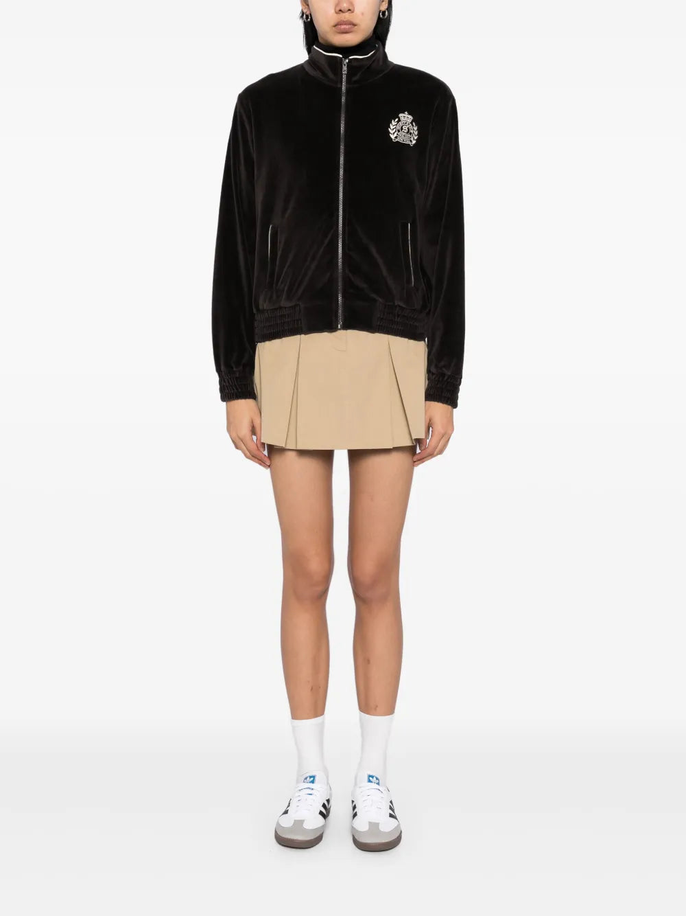 Ny Crest Velour Track Jacket