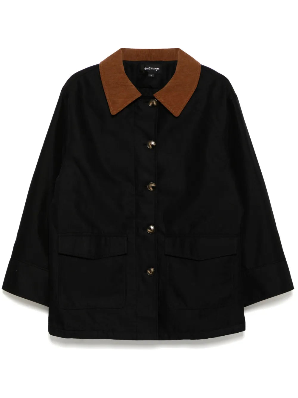 Corduroy-Collar Down Jacket