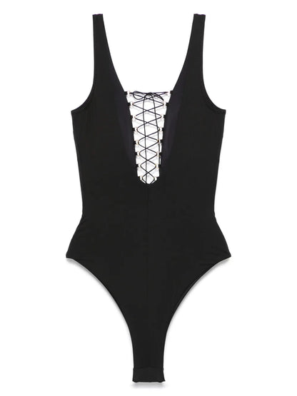 Lace-Up Swimsuit