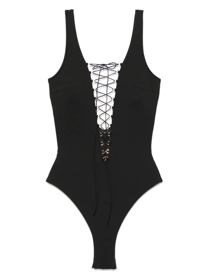 Lace-Up Swimsuit