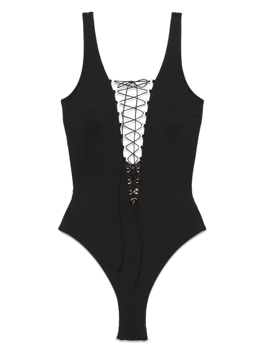 Lace-Up Swimsuit