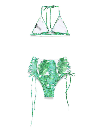 Leaf-Print Bikini
