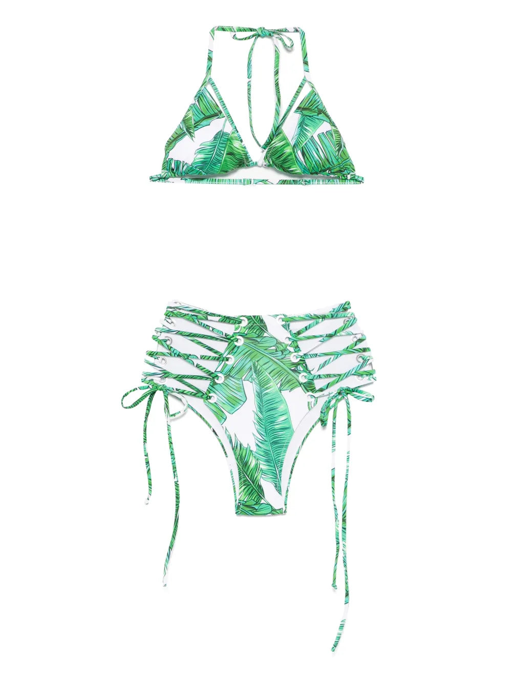 Leaf-Print Bikini