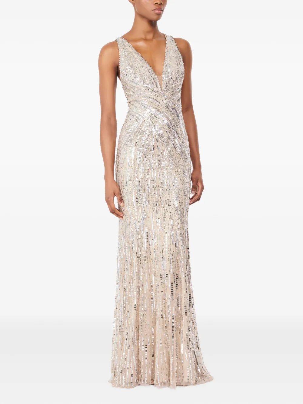 Raquel Sequin-Embellished Gown