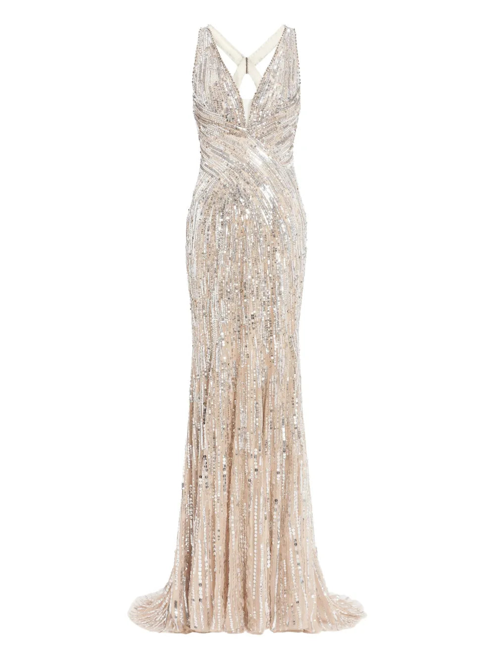 Raquel Sequin-Embellished Gown
