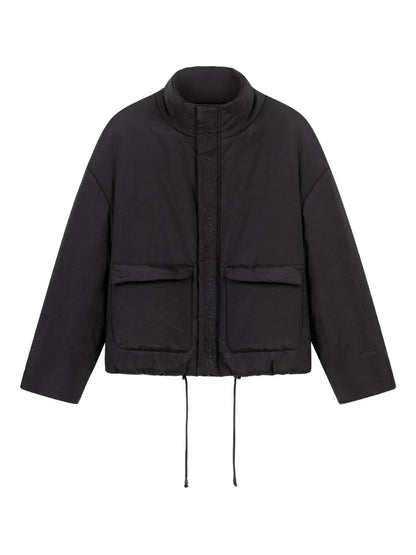 Embroidered Detailing Puffer Jacket