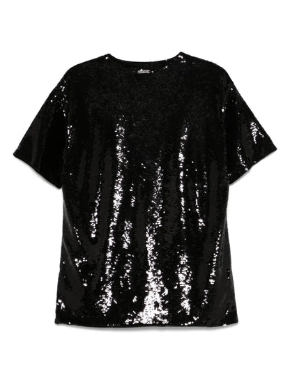 Sequinned Jersey T-Shirt
