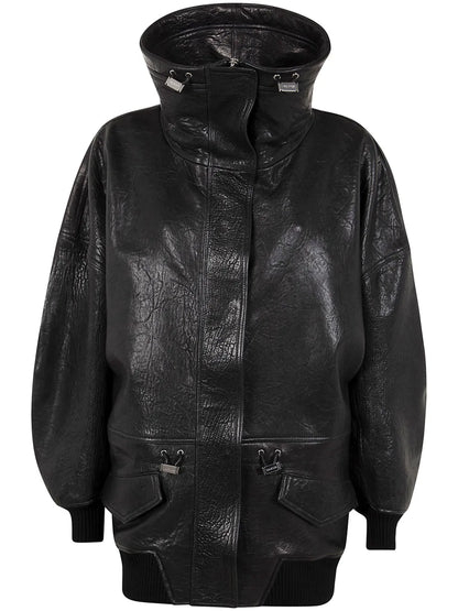 Leather Windbreaker